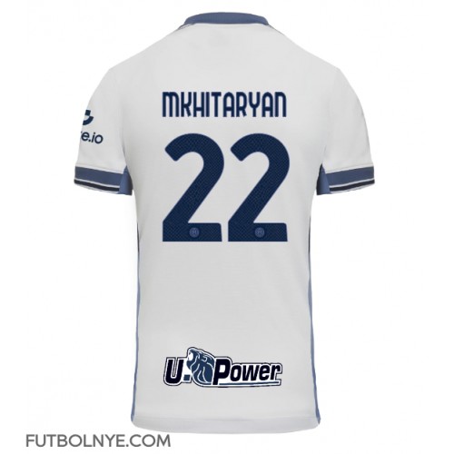Camiseta Inter Milan Henrikh Mkhitaryan #22 Visitante Equipación 2024-25 manga corta